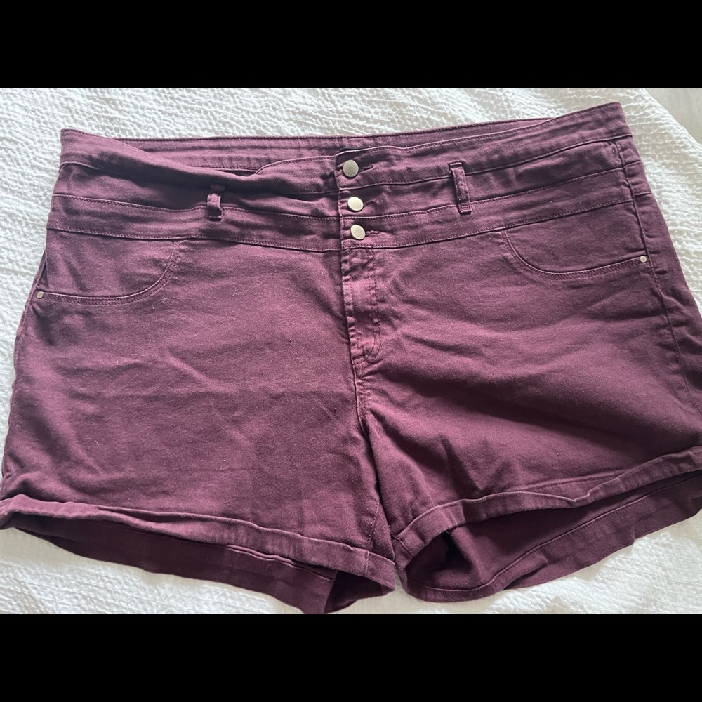 Purple Jean Style Shorts Size 24